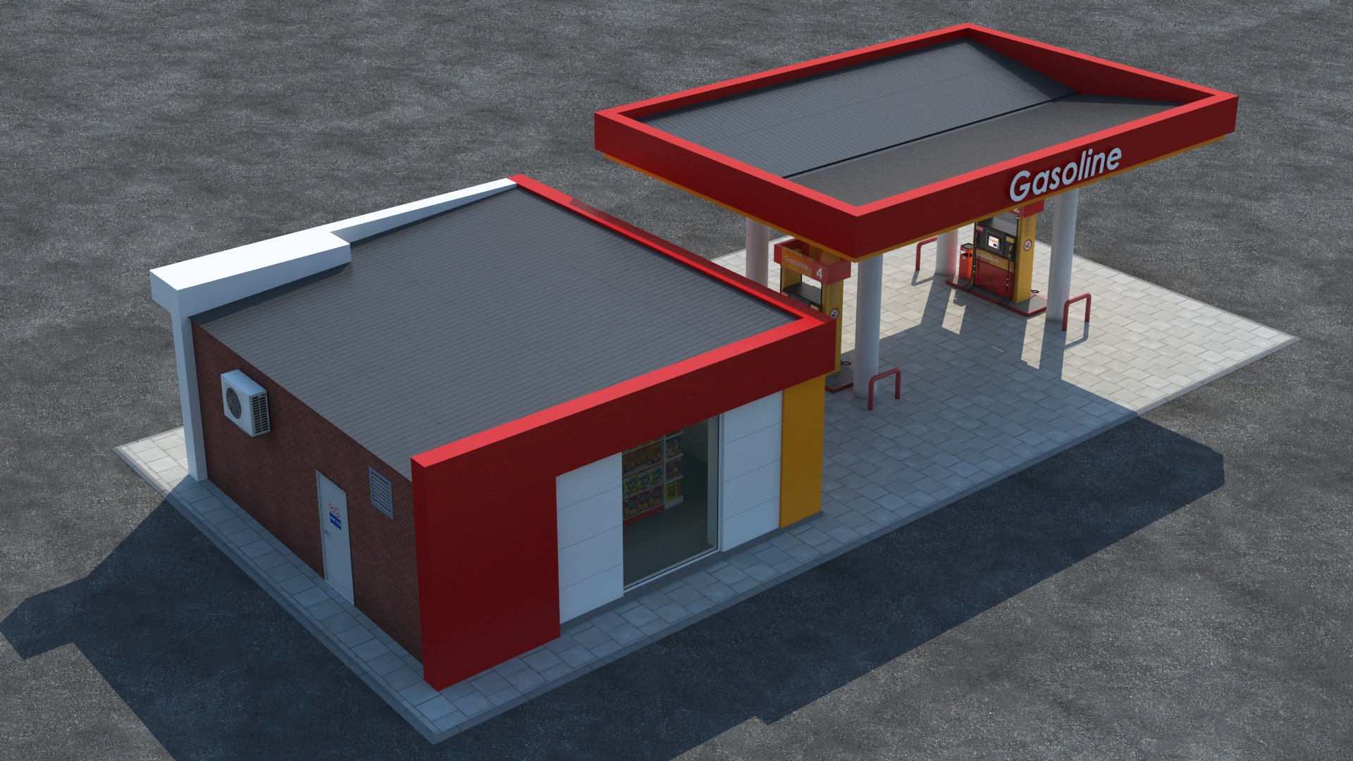 3d Gas Station