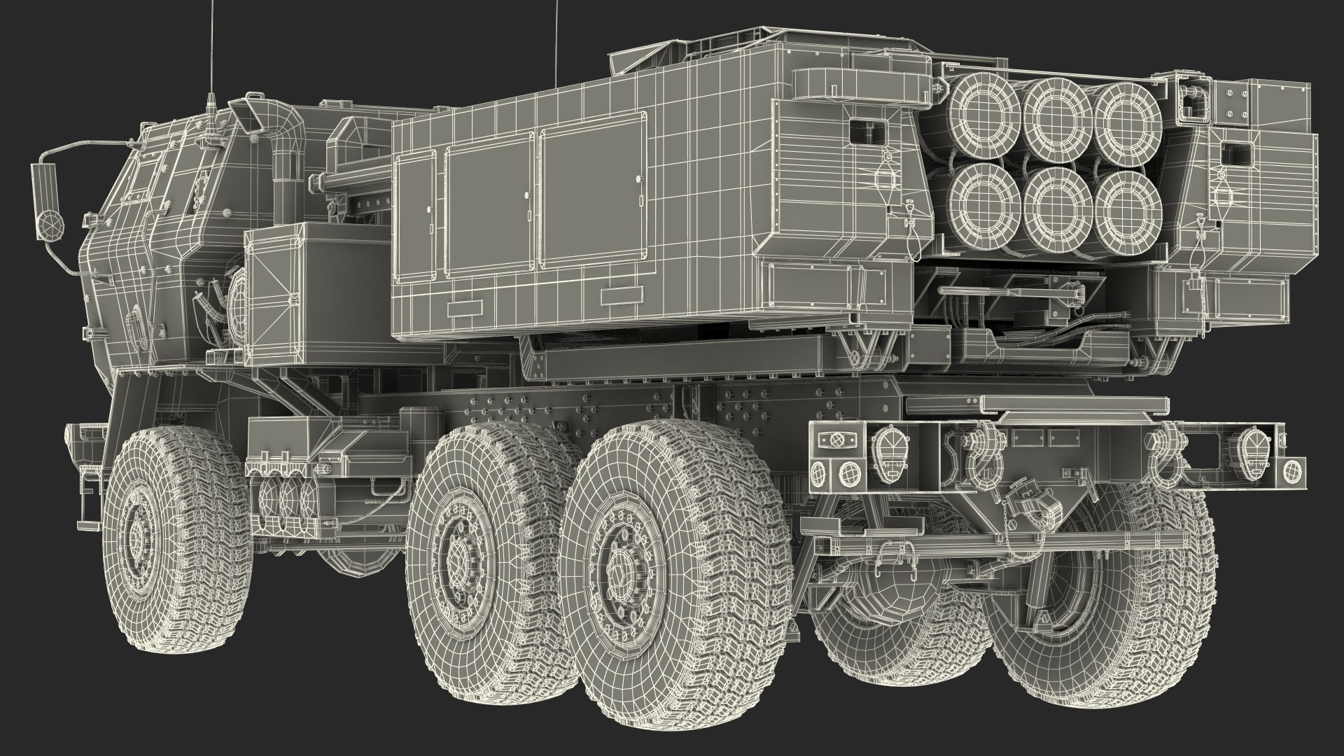 M Himars Multiple Rocket Launcher Desert Model Turbosquid