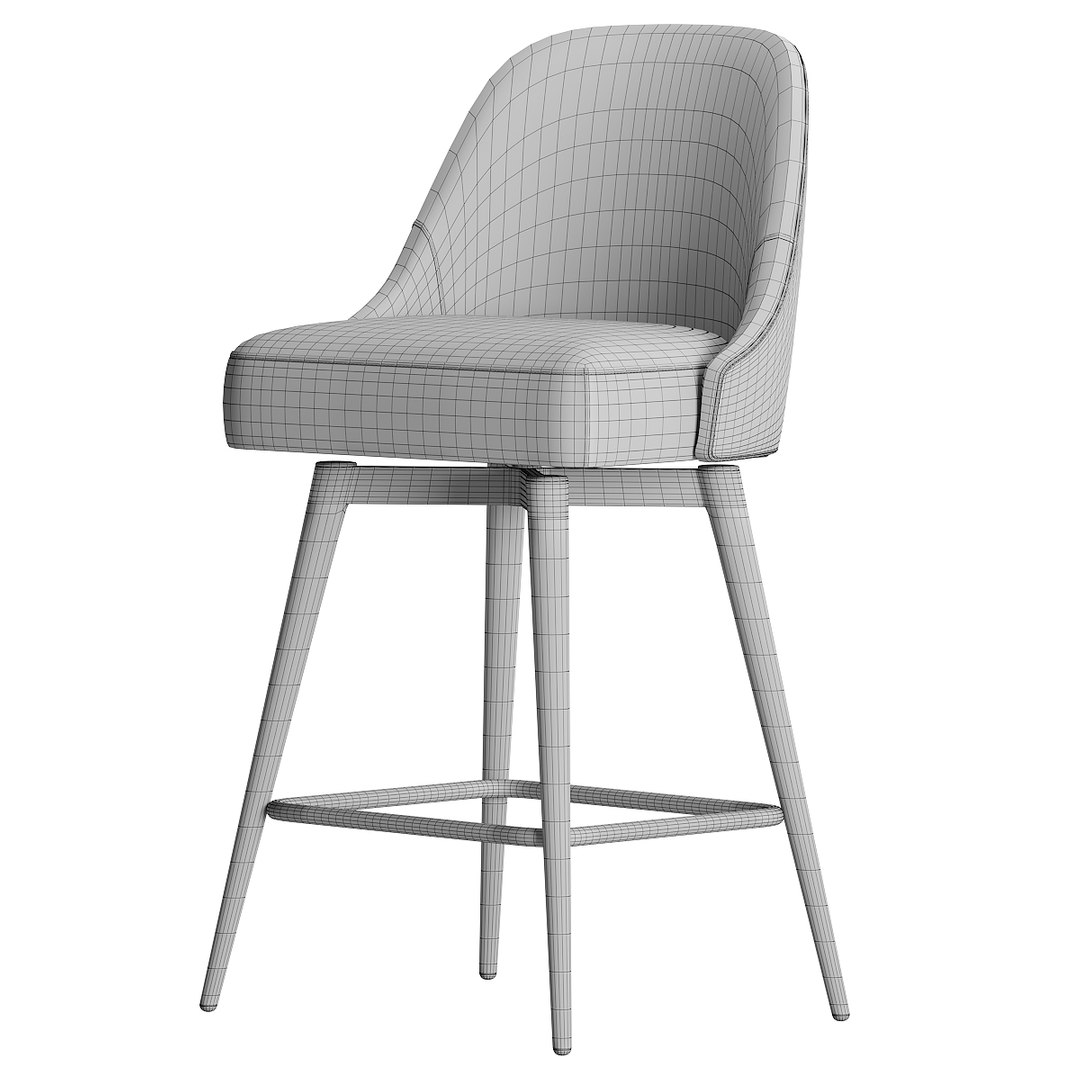 3D Stool West Elm TurboSquid 1564039