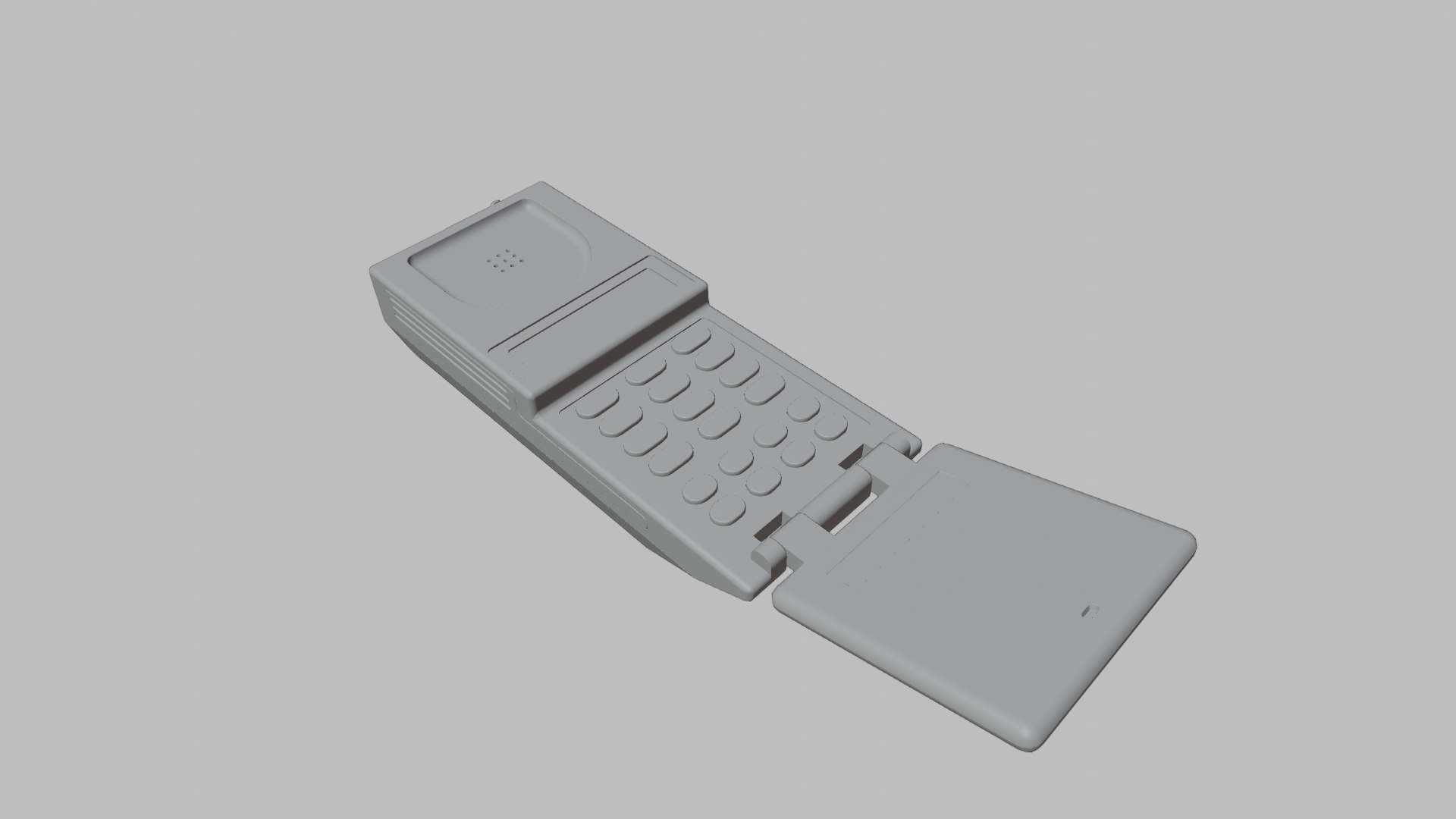 3D Retro Flip Phone Model TurboSquid 1943089