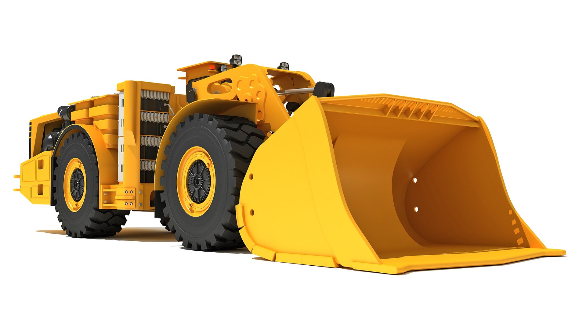 D Underground Hard Rock Haulage Loader Model Turbosquid