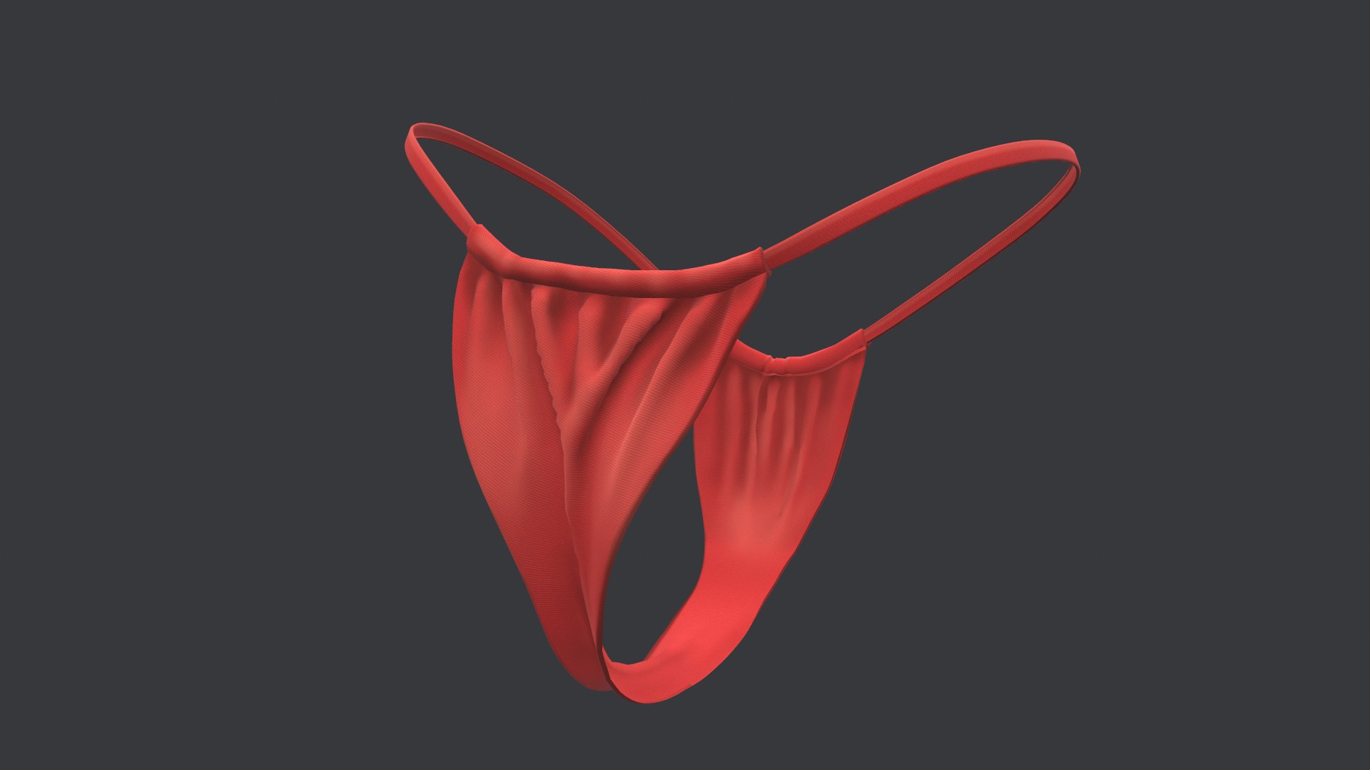 Red Bikini Swimsuit 3D Model TurboSquid 1735078