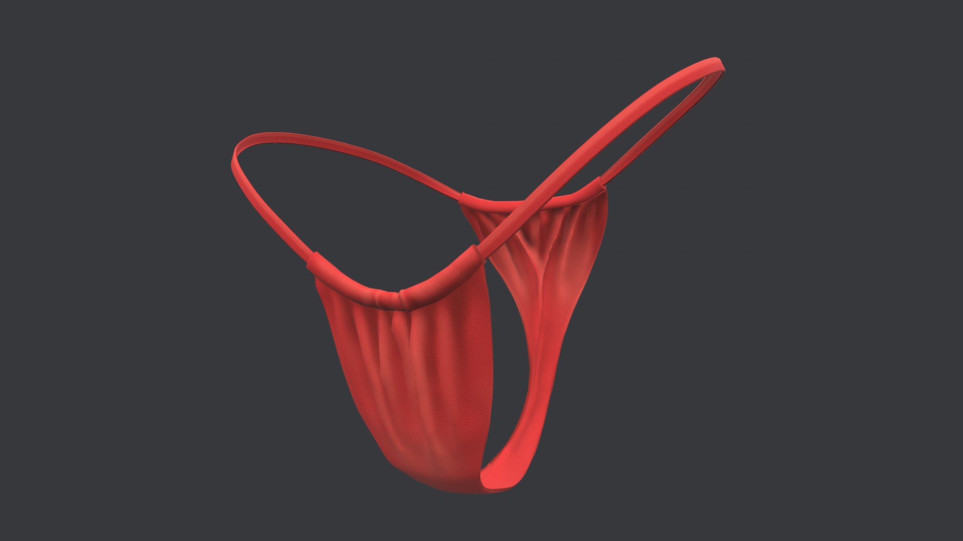 Red Bikini Swimsuit D Model Turbosquid