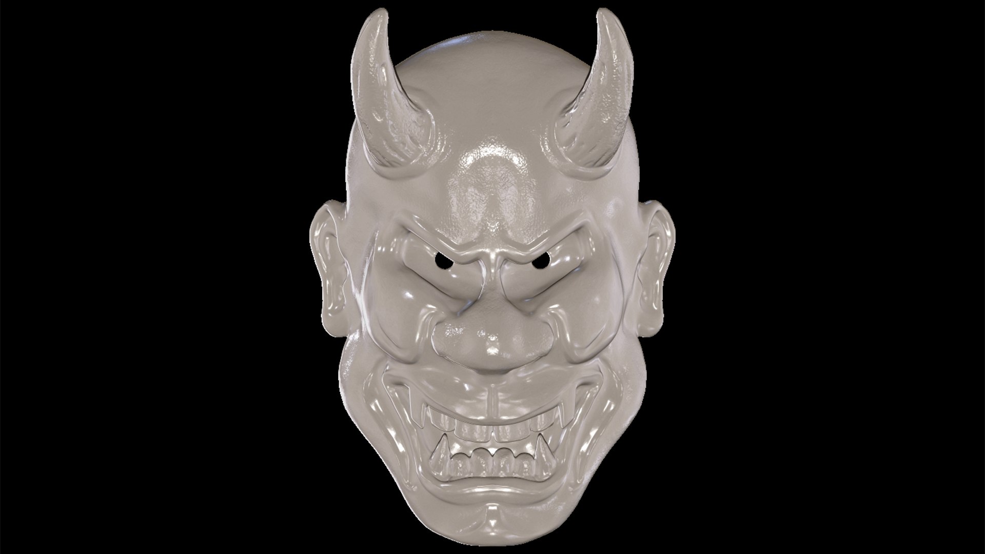 Hannya Mask D Turbosquid