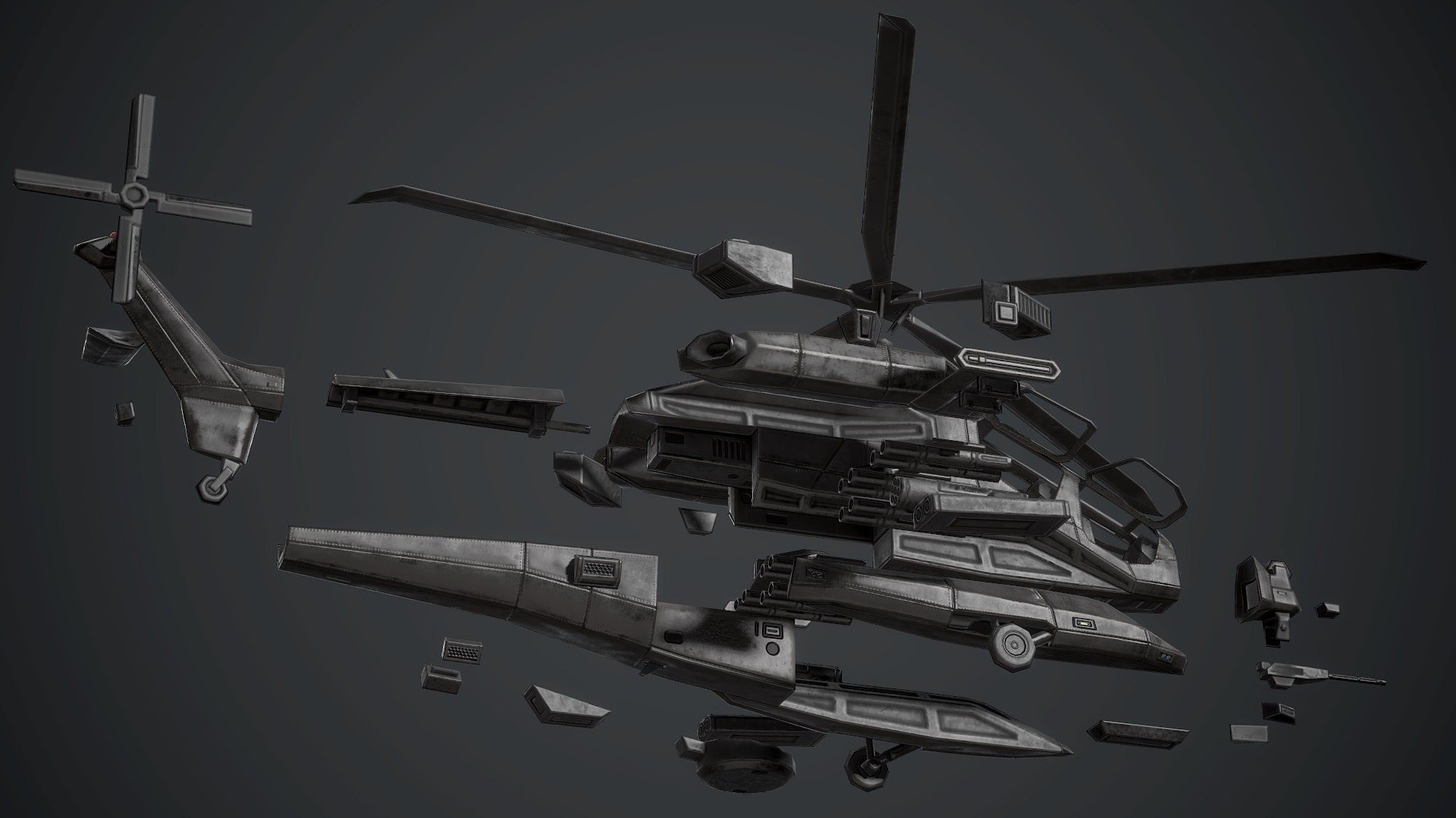 D Leonardo Aw Black Camo Model Turbosquid