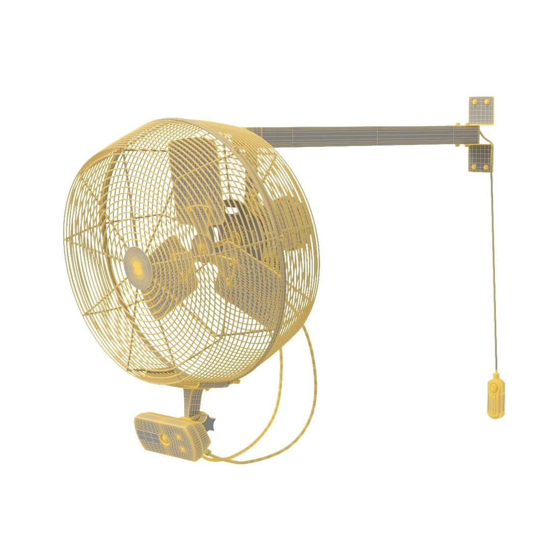 Aireye Swivel Mount Fan By Big Ass Fans D Model Turbosquid