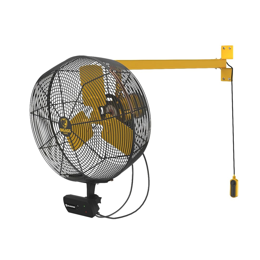 Aireye Swivel Mount Fan By Big Ass Fans D Model Turbosquid