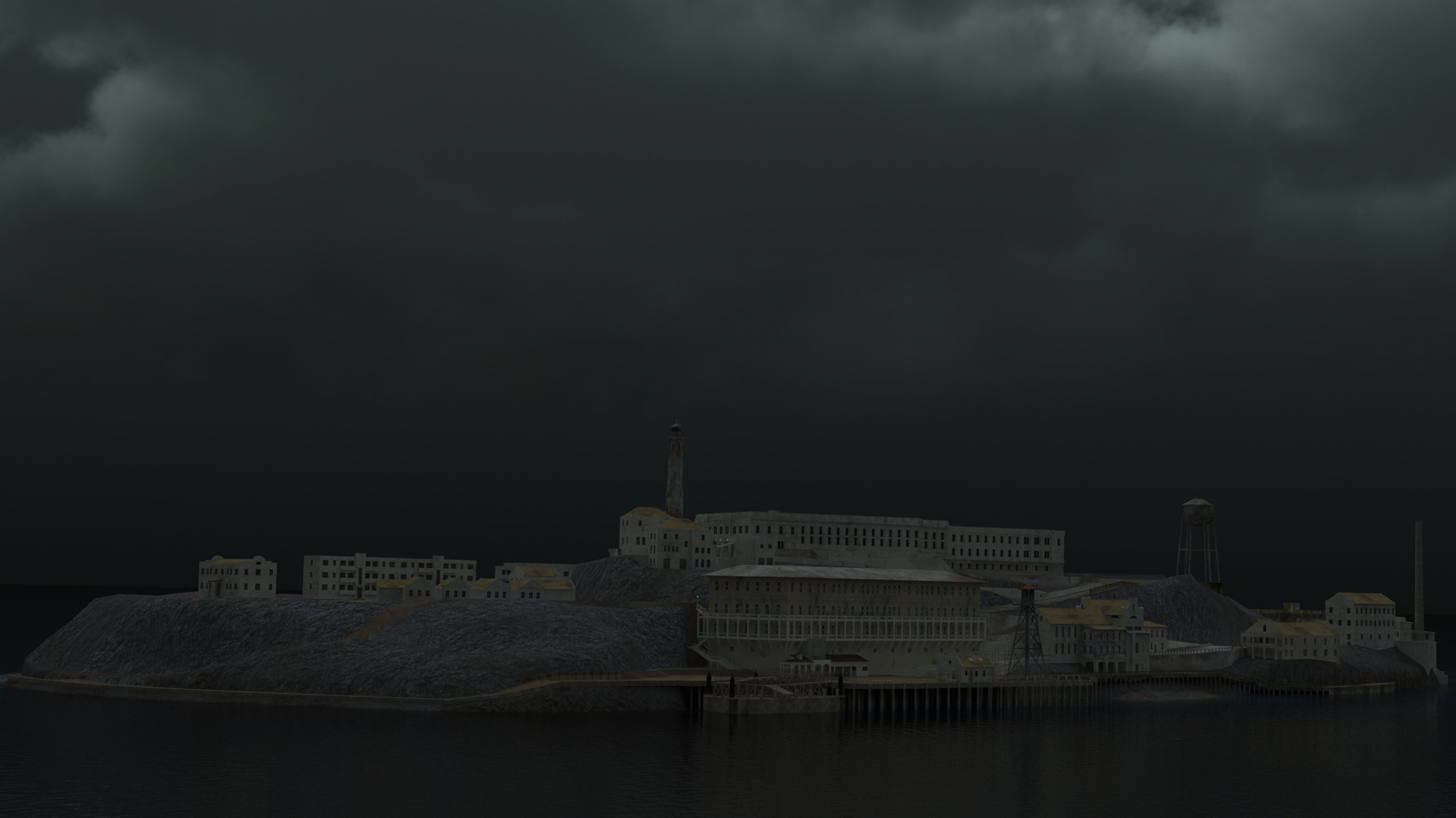 Alcatraz Island 3d Model