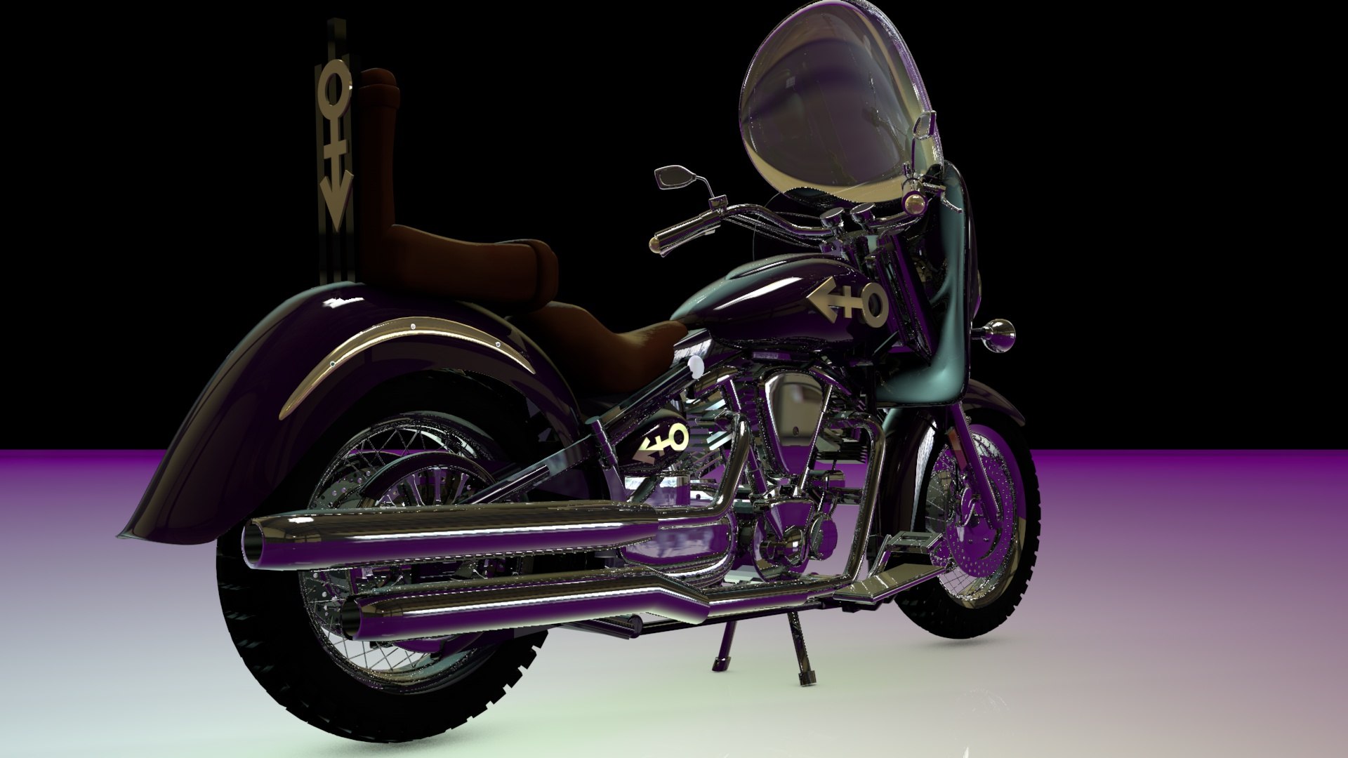 3d Purple Rain Bike Prince