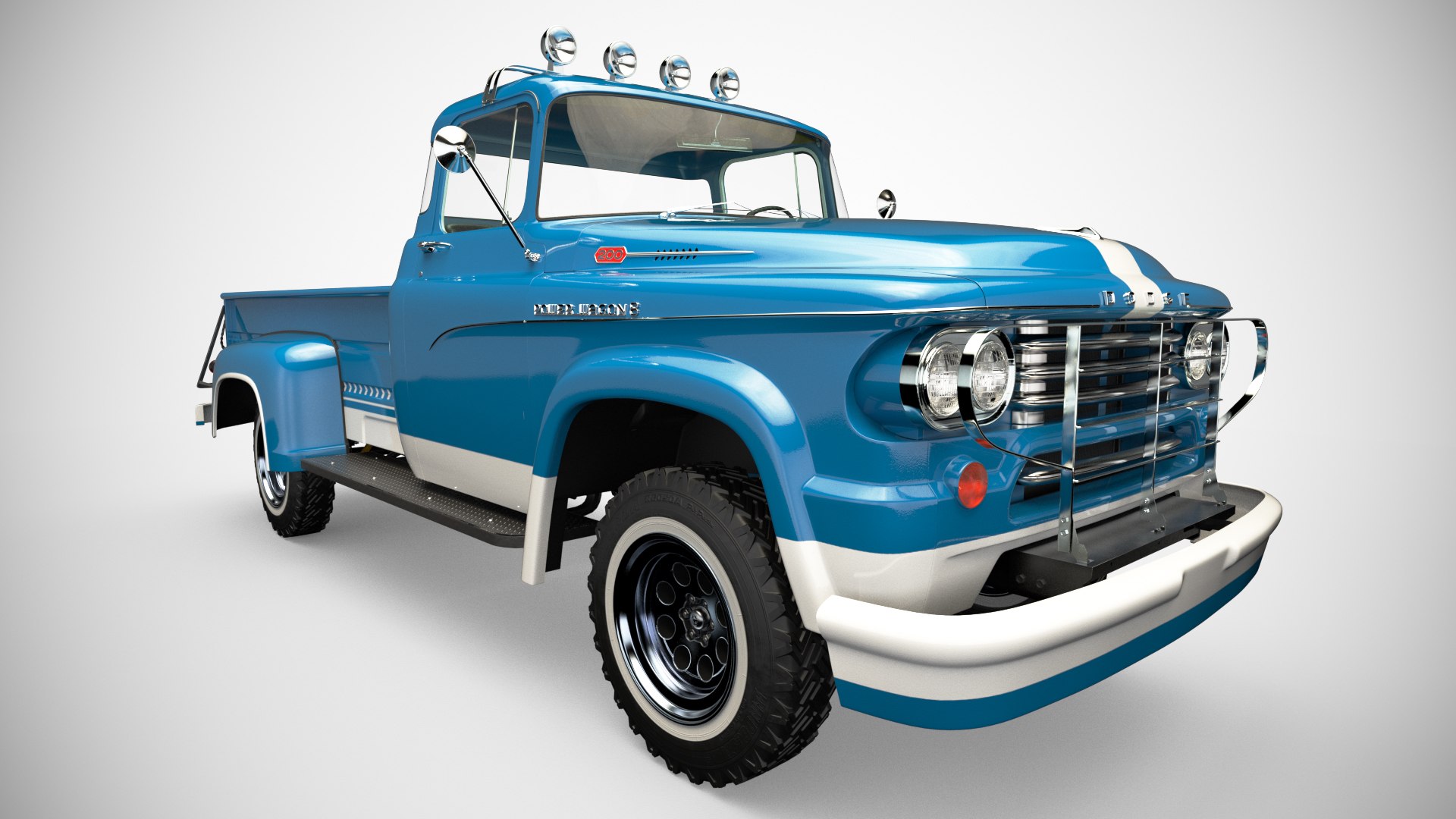道奇power wagon 4x43d模型