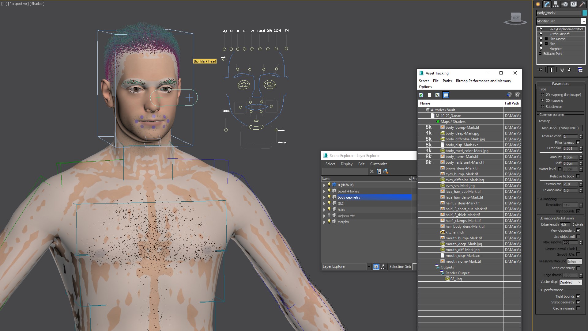 Mark Nude D Model Turbosquid