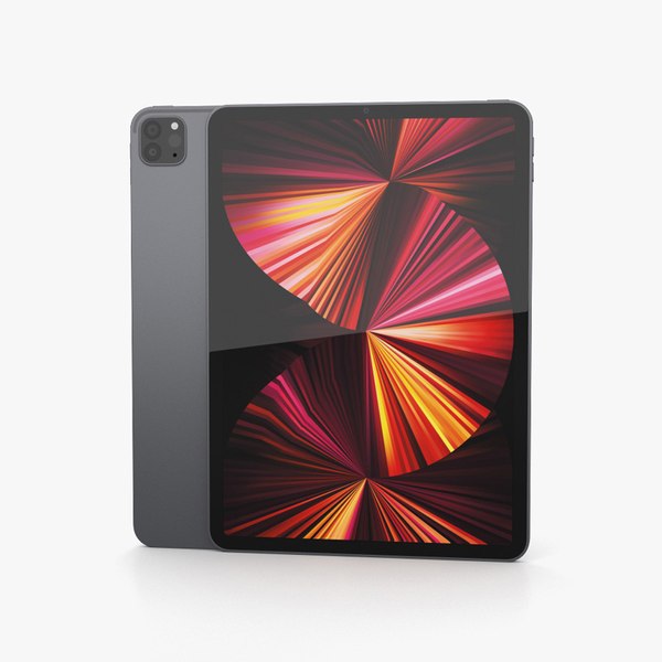 3d apple ipad pro 11-inch 2021 space gray
