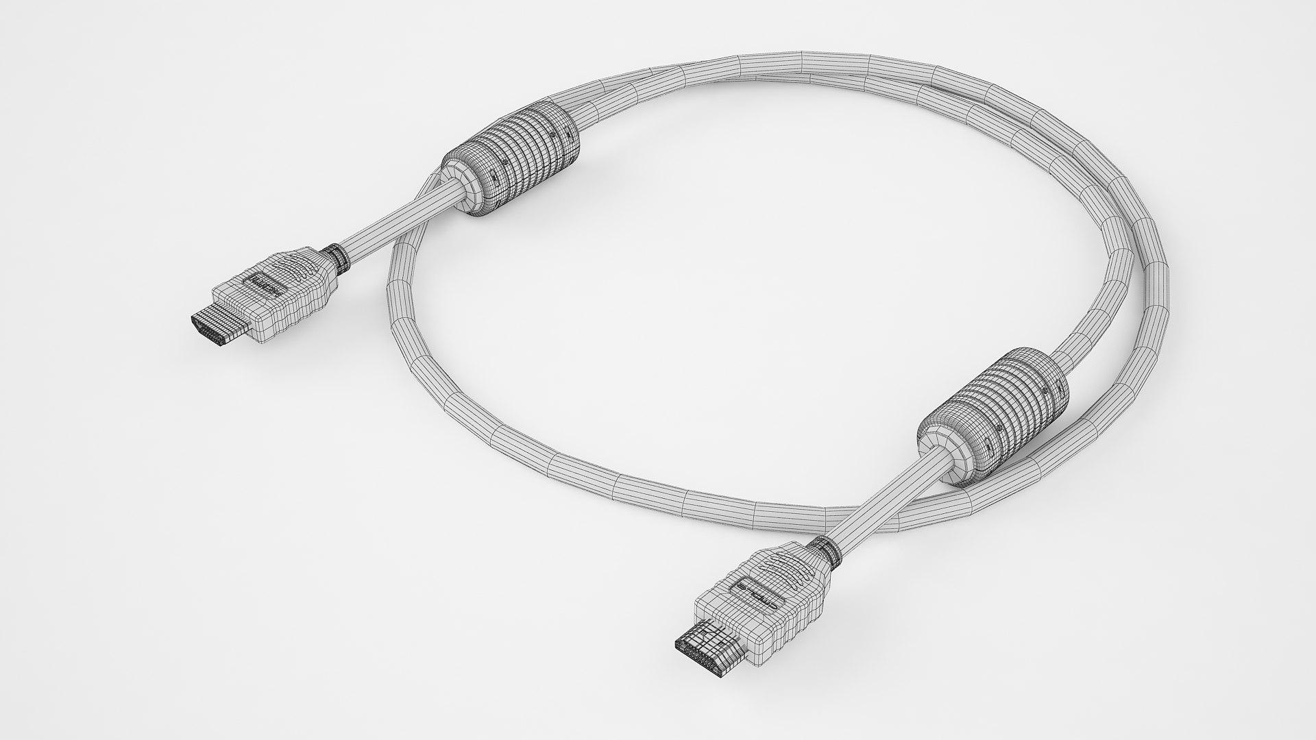 D Hdmi Cable Speed Model Turbosquid