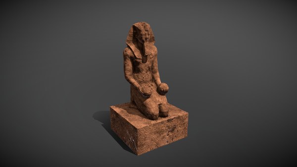 Large Kneeling Statue Of Hatshepsut D Model Turbosquid