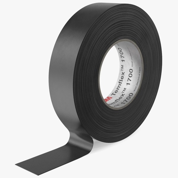 Temflex M Vinyl Electrical Tape Black D Model Turbosquid