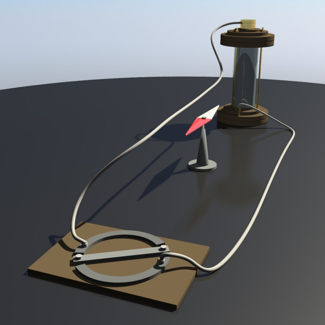 Oersted Experiment 3d Obj