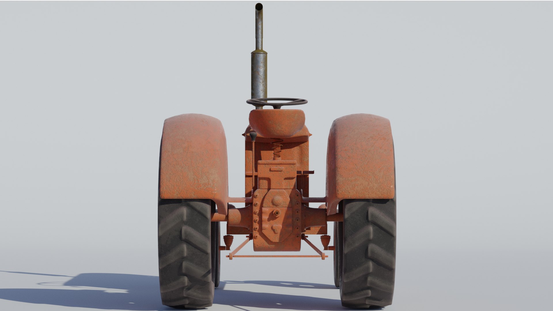 3D Model Old Tractor TurboSquid 2073505