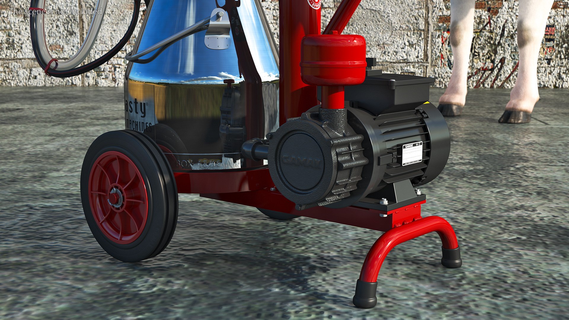 Milking Machine D Model Turbosquid