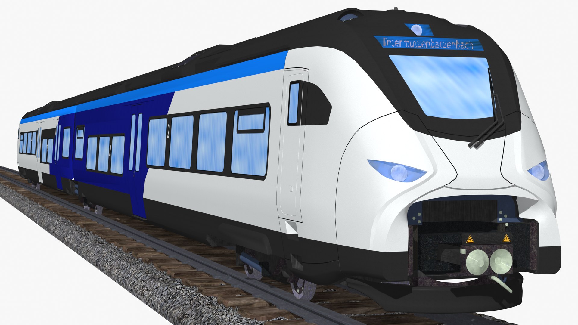 D Siemens Mireo Plus H Class Passenger Train Model Turbosquid