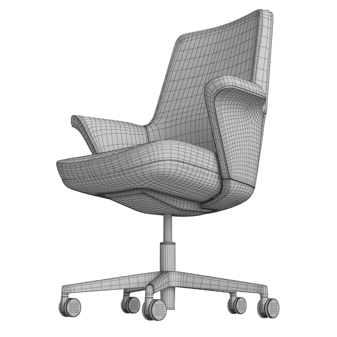 Humanscale Summa Executive Conference Chair 3D Model TurboSquid 1563682