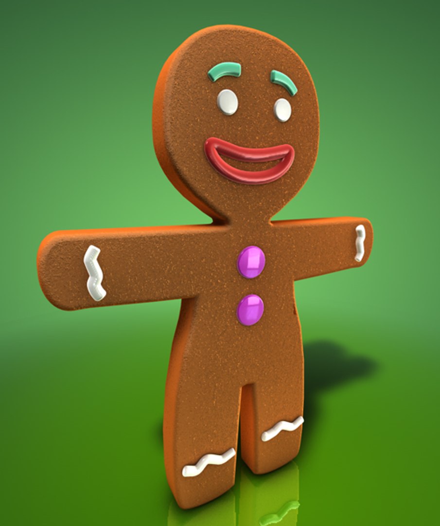 Free Gingerbread Man D Model