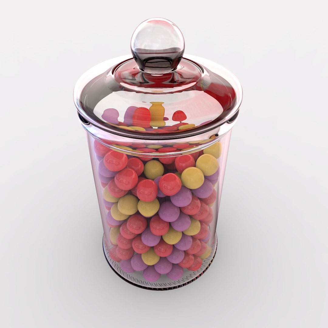 D Chewing Gum Jar