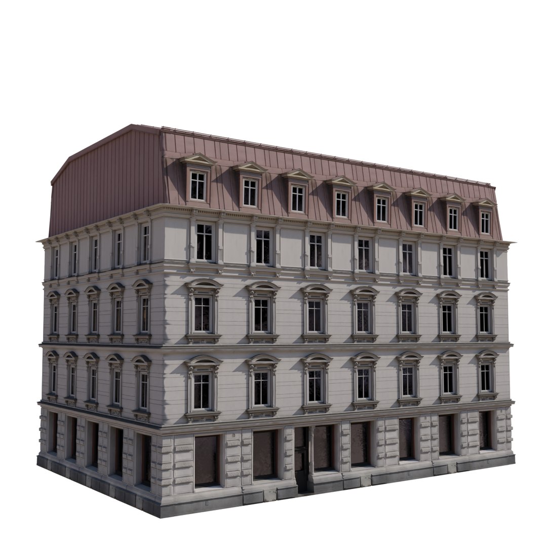 Classical European Building 3D Model TurboSquid 1919177