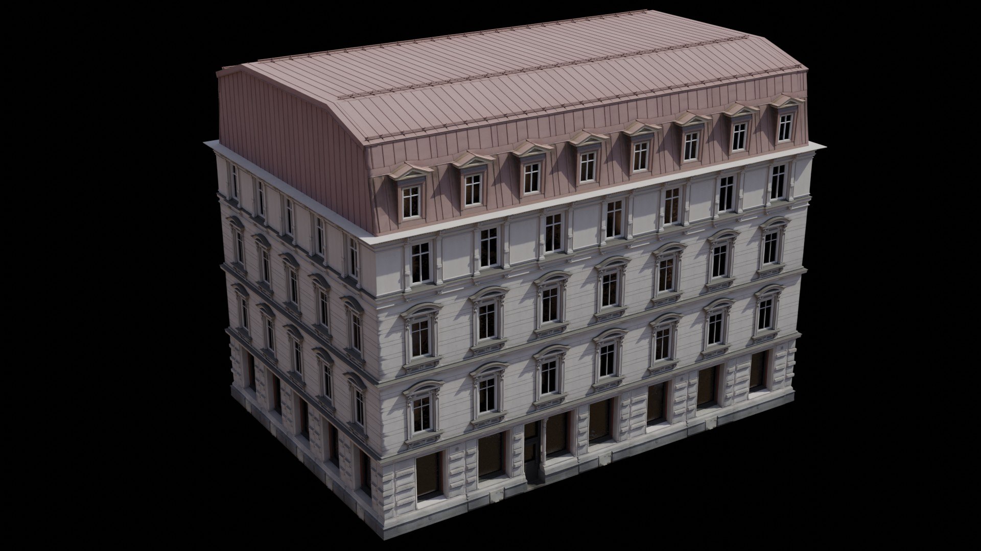 Classical European Building D Model Turbosquid