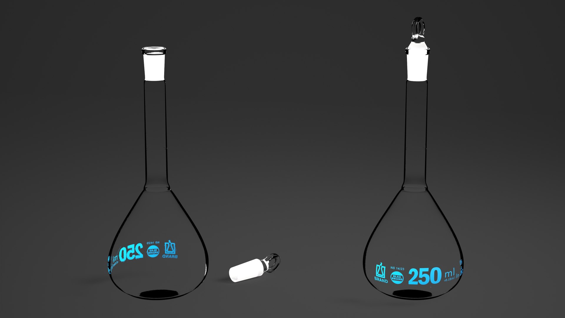 D Lab Volumetric Flask Ml Empty Model Turbosquid