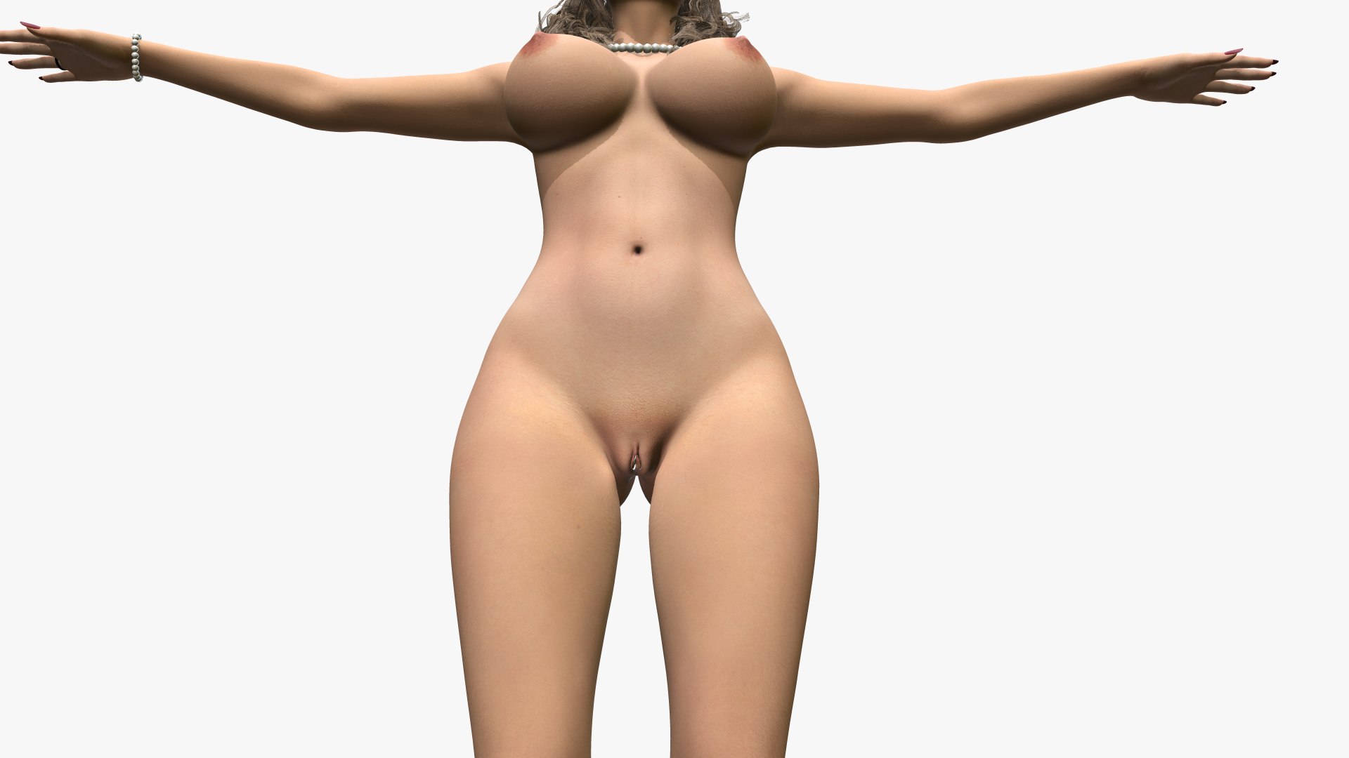 3D Model Charlotte Game Ready Naked TurboSquid 1934203