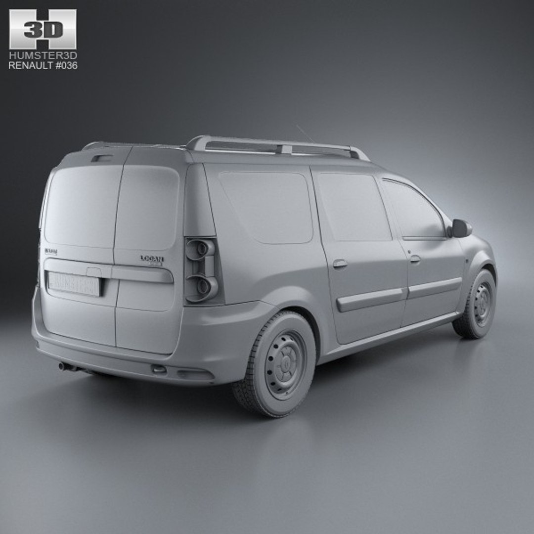 3d Model Renault Logan Van