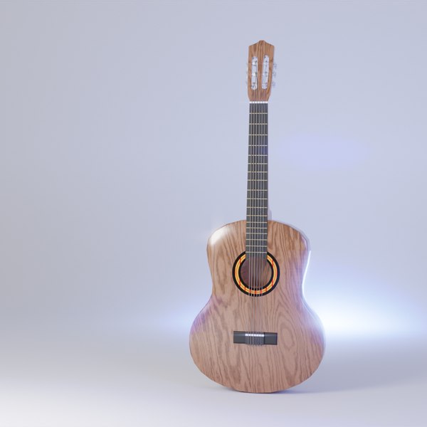 3d guitar strings model