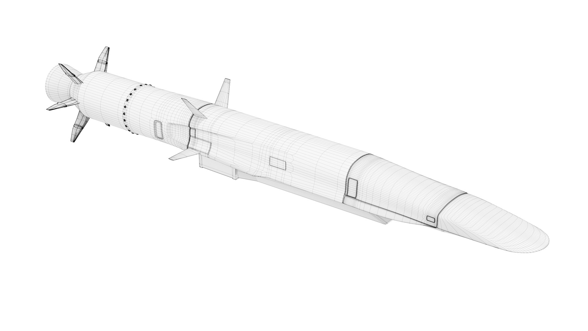 Zircon 3M22 Hypersonic Missile 3D TurboSquid 1775319