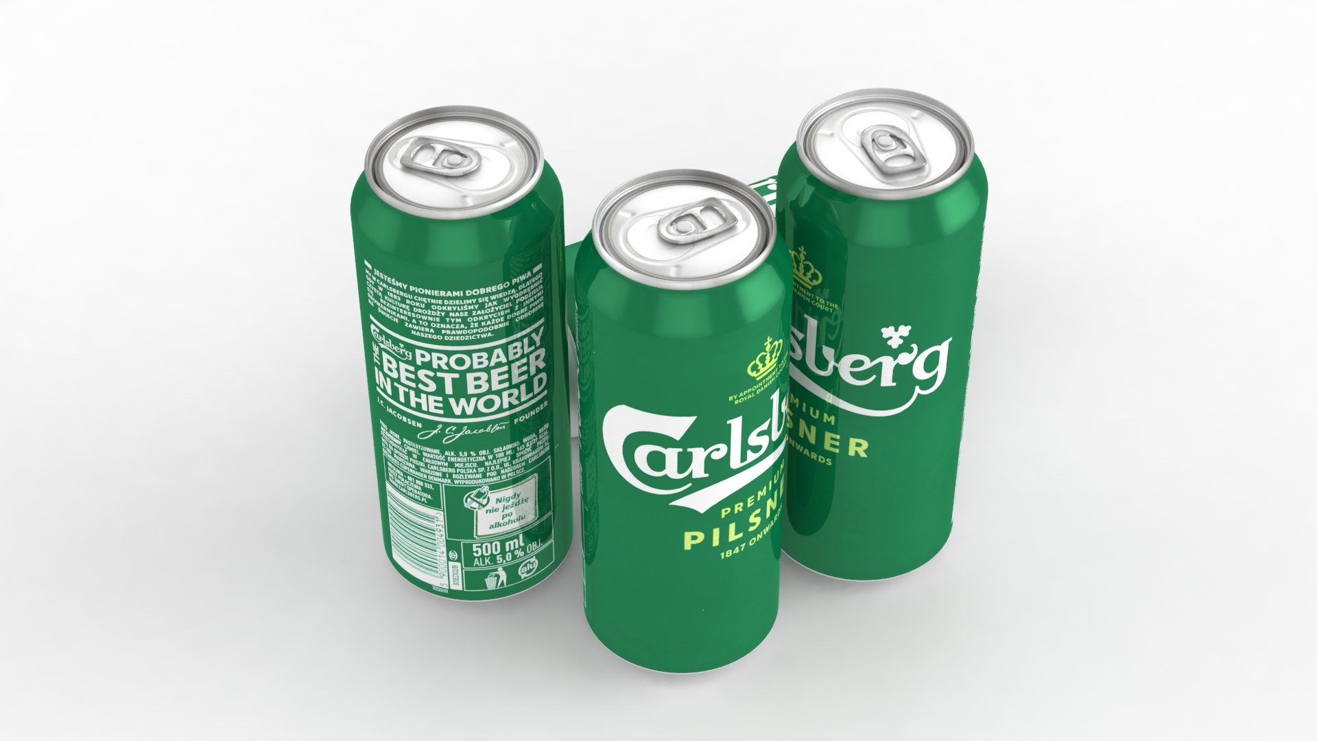 Beer Can Carlsberg Premium Pilsner Ml D Model Turbosquid