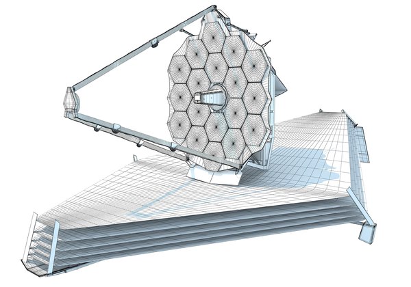 Telescópio Espacial James Webb Modelo 3D TurboSquid 1848294