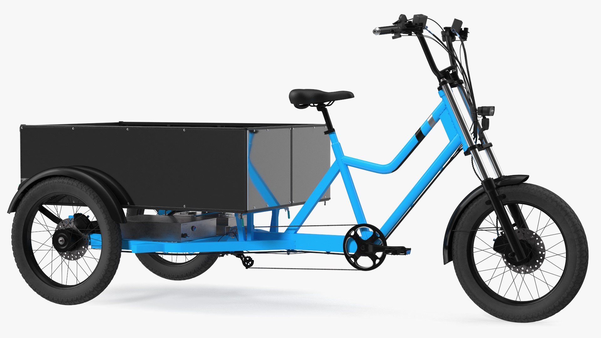 D Model Commercial Grade Electric Trike With Truck Bed Turbosquid