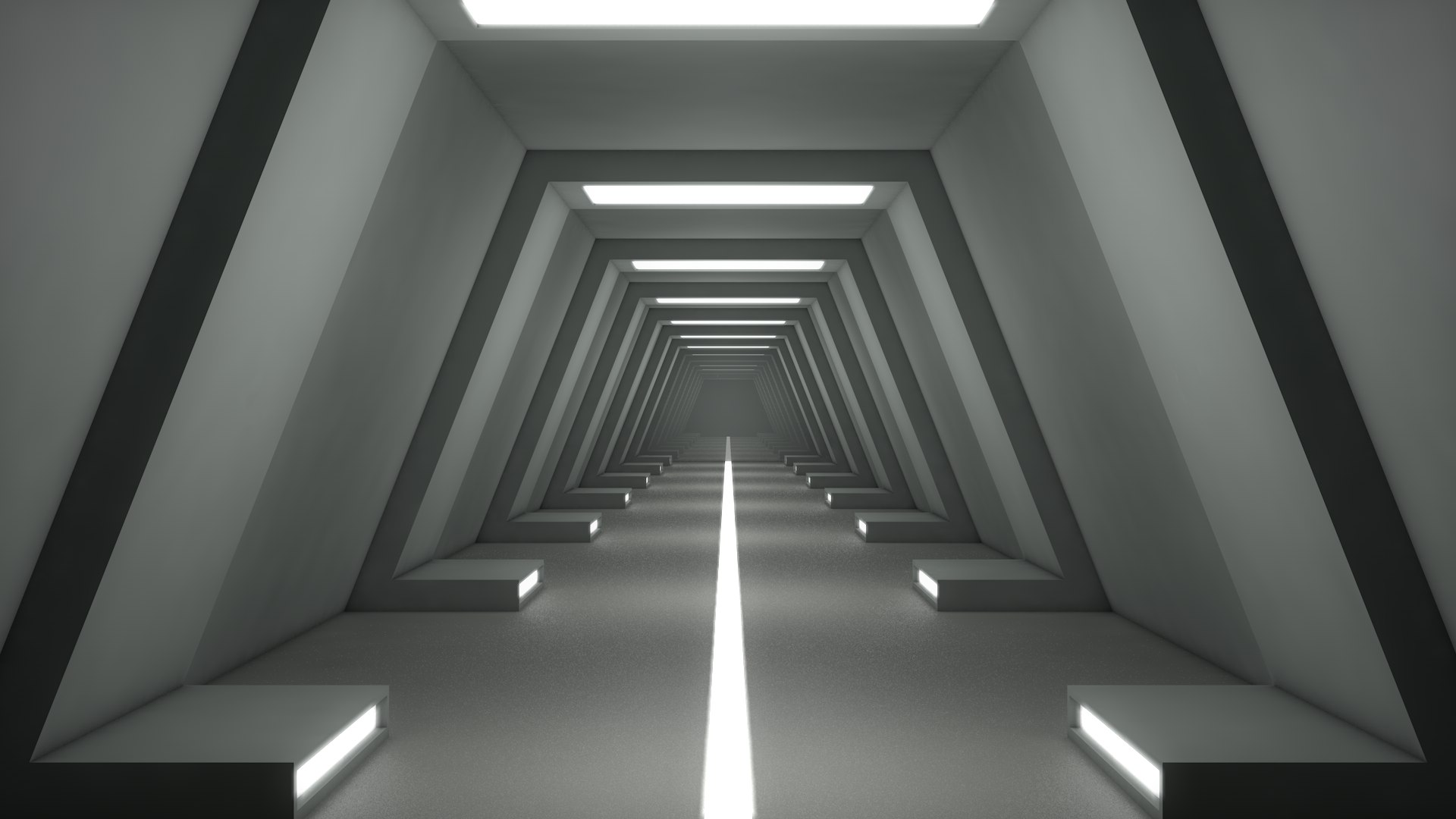 科幻走廊3d模型