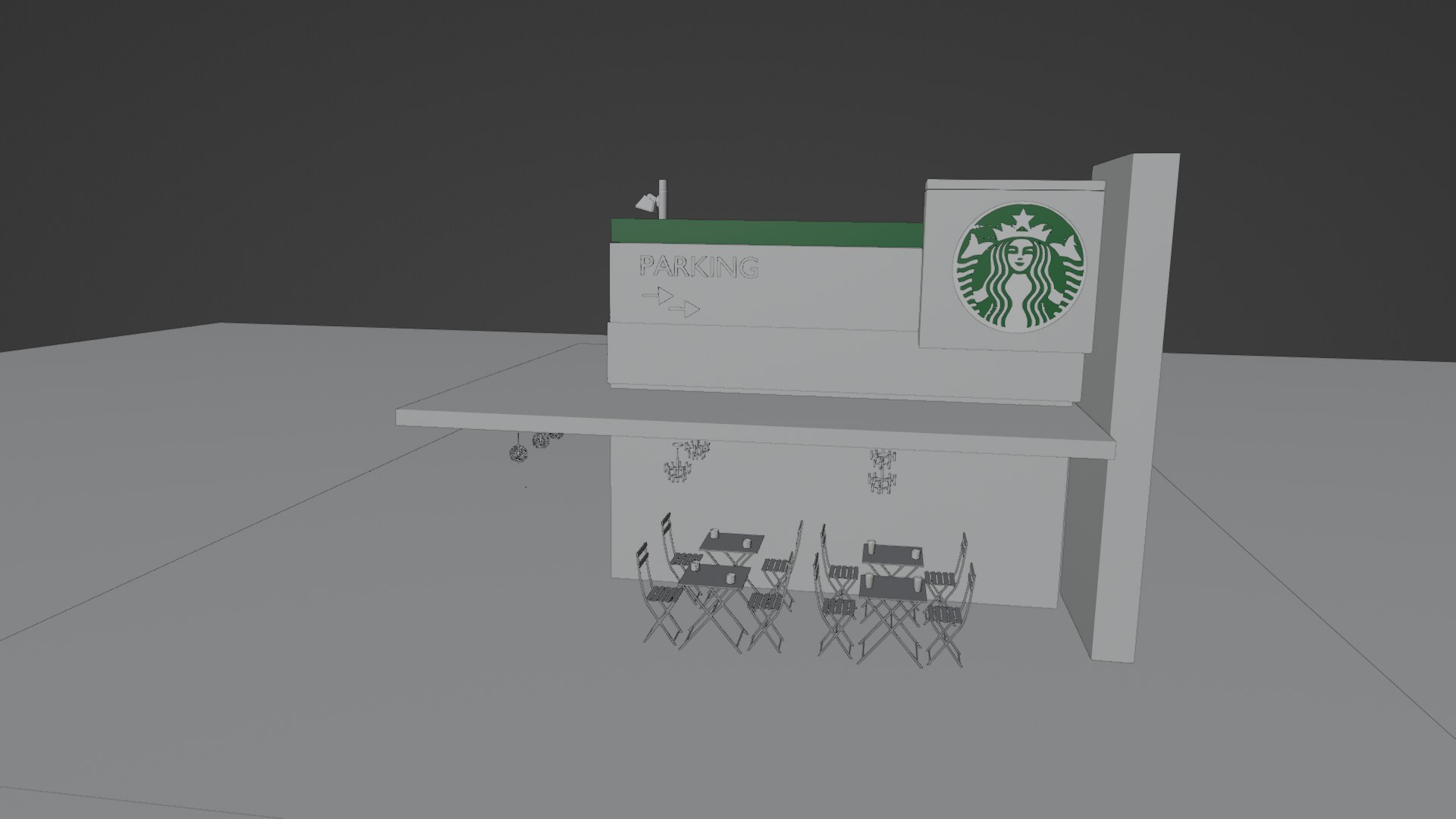 Starbucks Cafe D Model Turbosquid