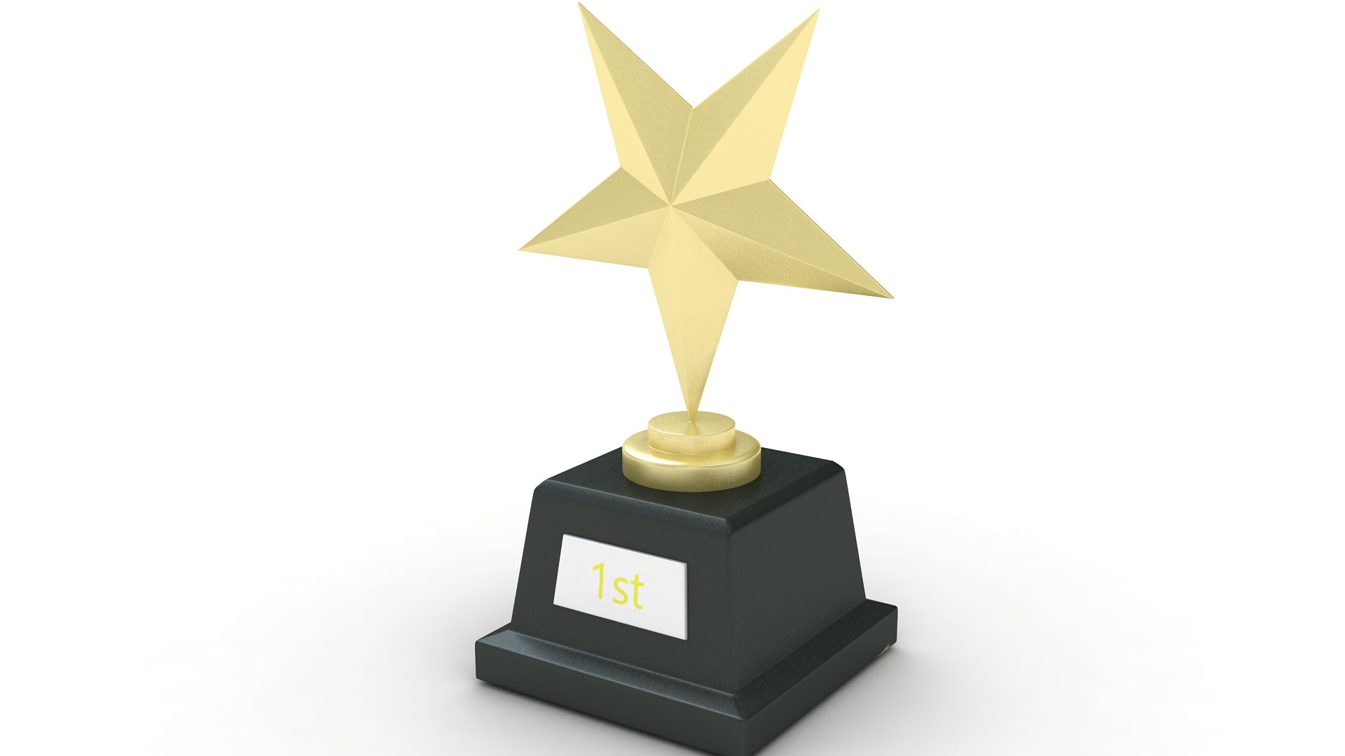 Star Trophy Awards 3D Model TurboSquid 2013255