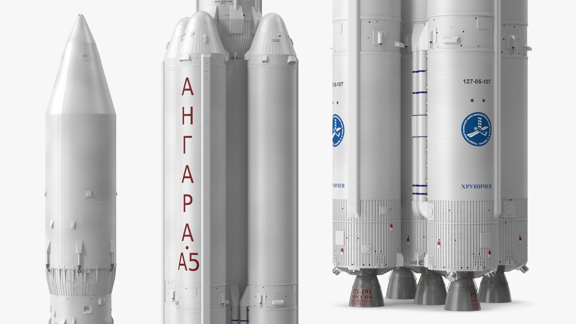 D Angara A Heavy Lift Launch Vehicle Model Turbosquid