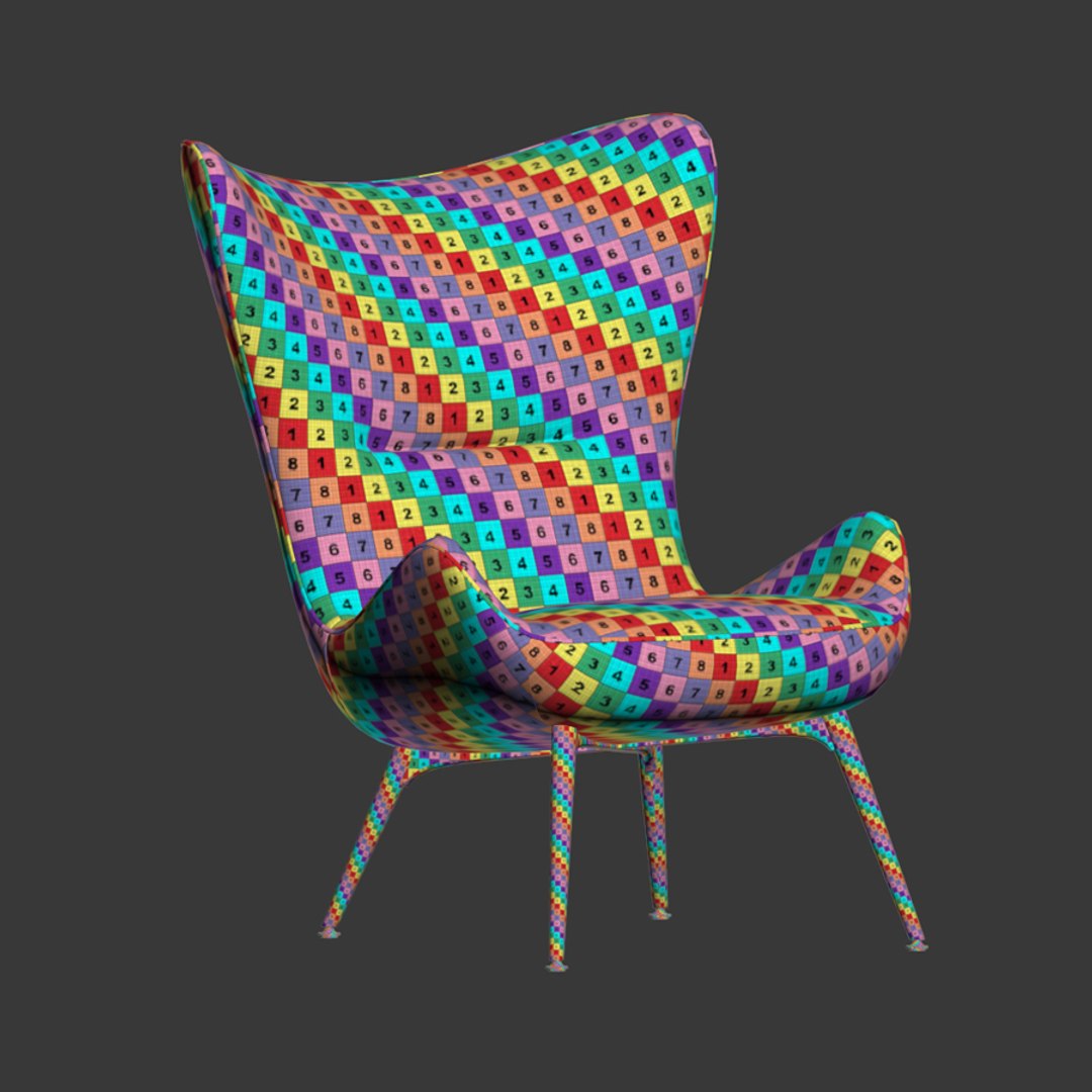 Contessa Armchair Wittmann D Turbosquid