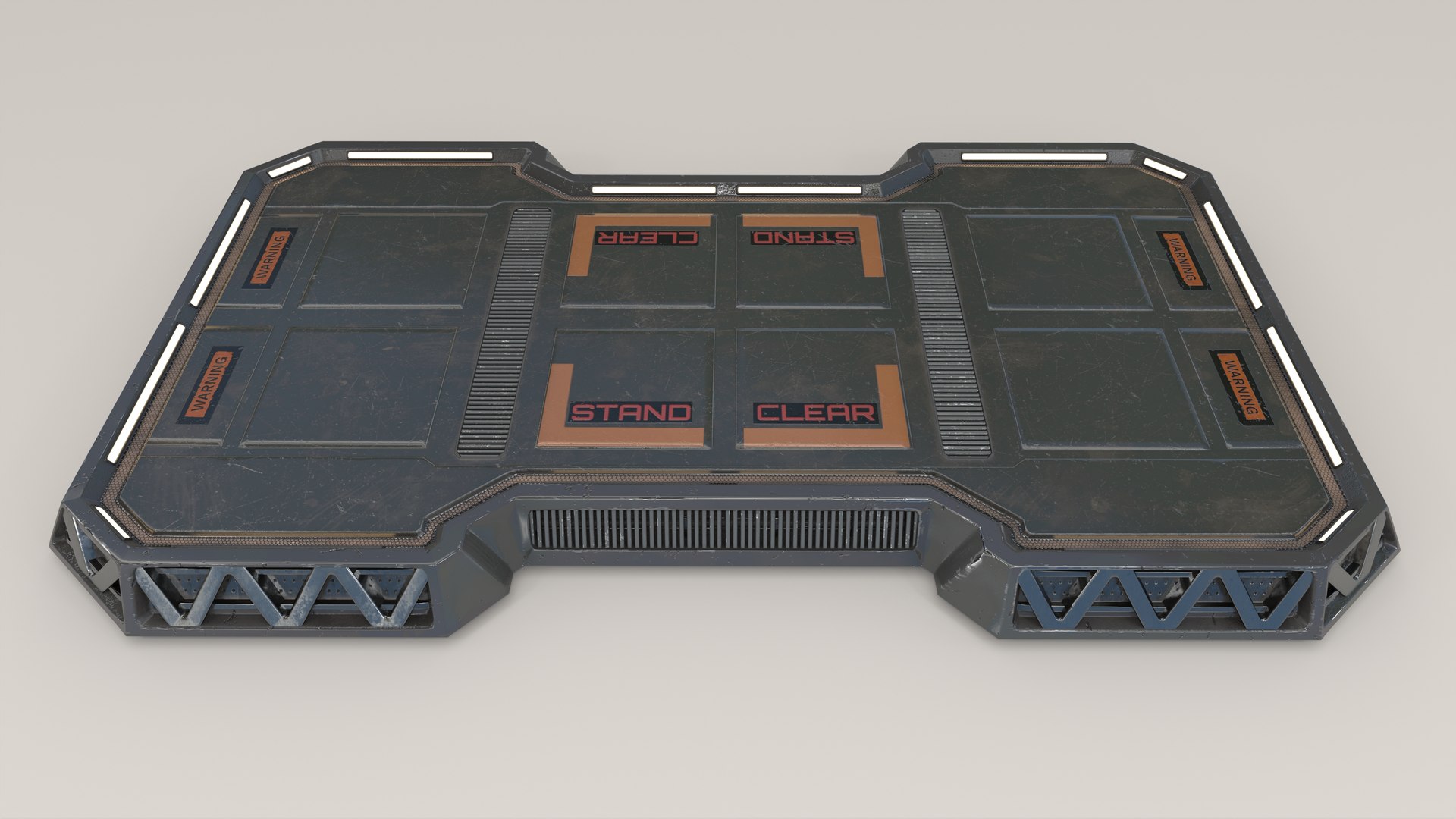 3D Sci Fi Landing Pad Model TurboSquid 1735377