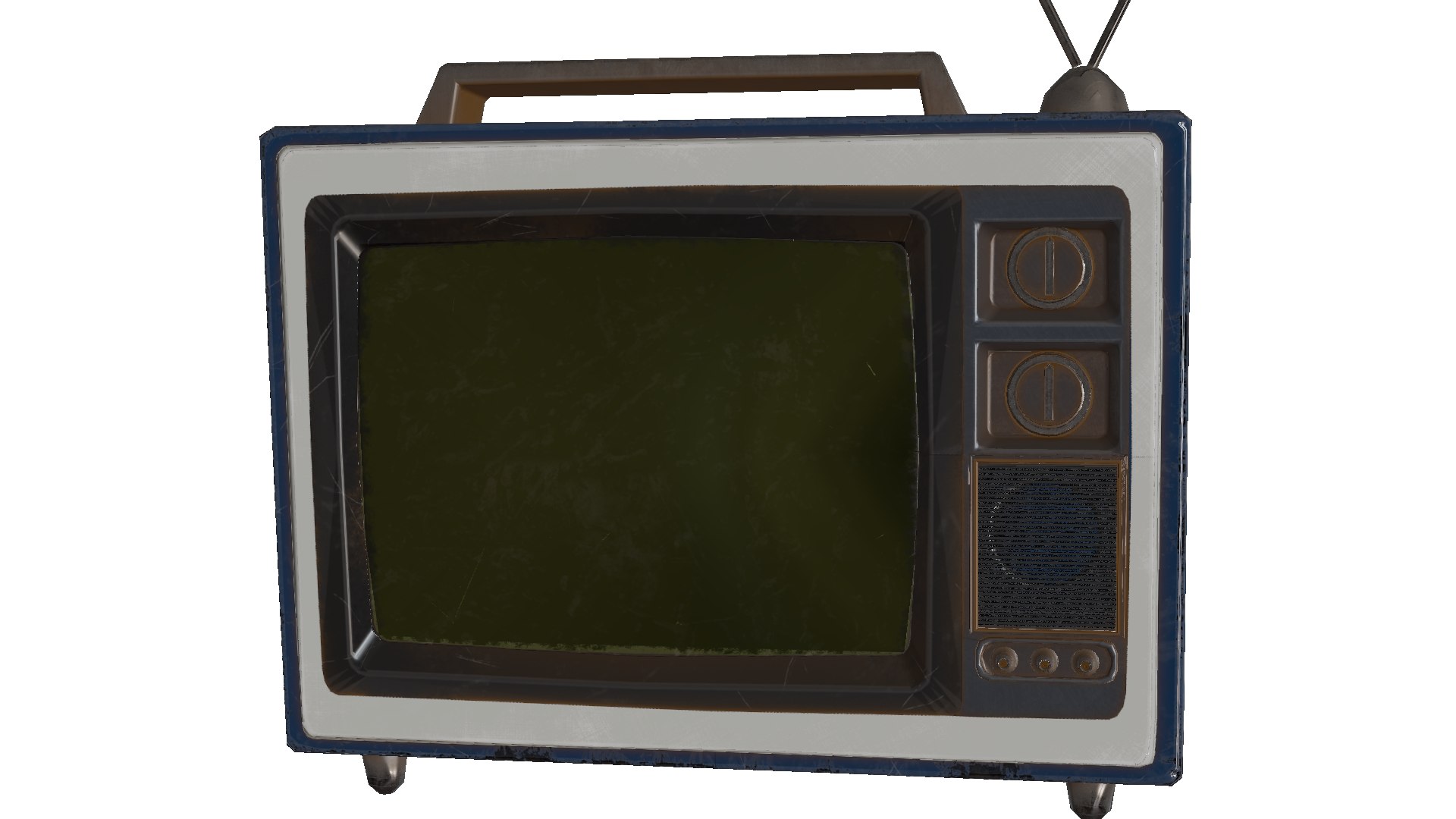 3D CRT TV Model TurboSquid 2226241