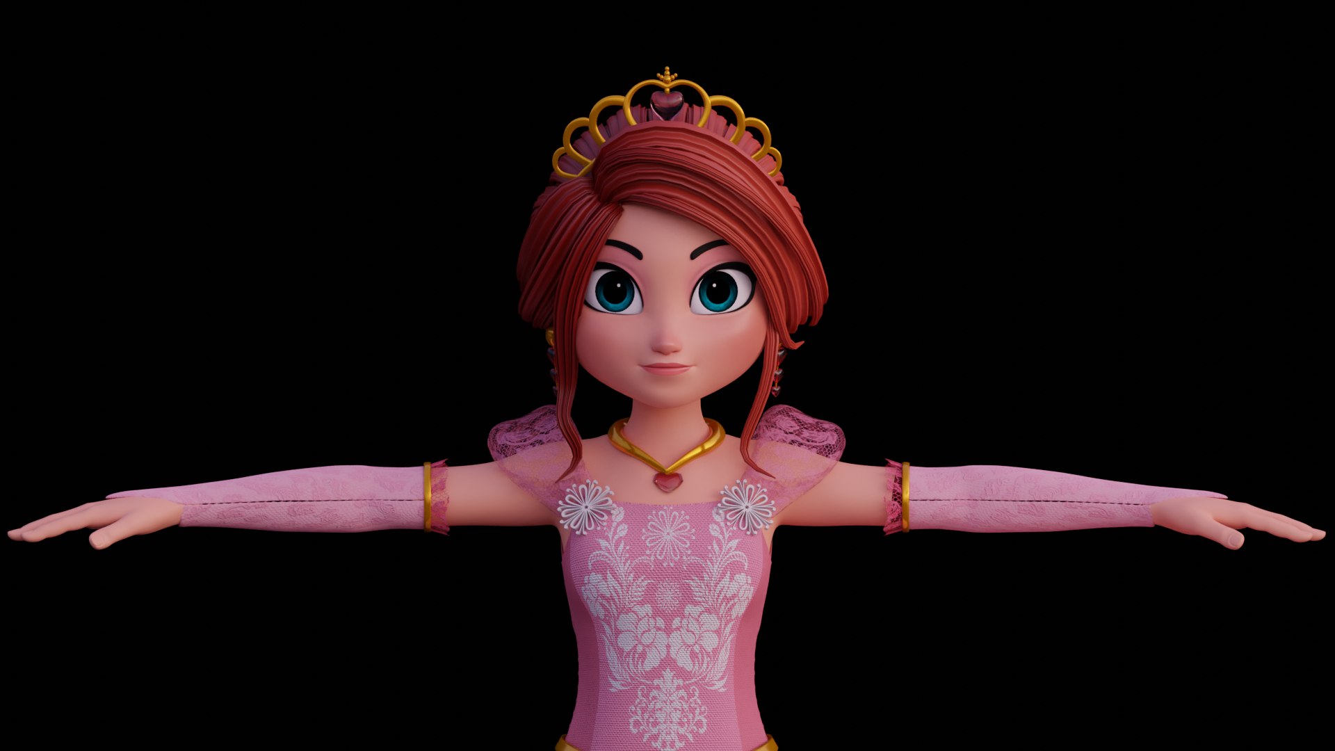 Disney Style Princess Fully Rigged D Turbosquid