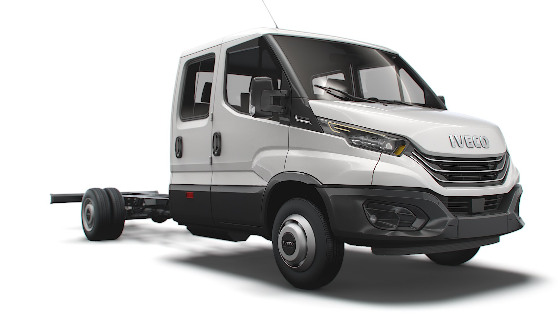 Iveco Daily Crew Cab L Chassis Model Turbosquid