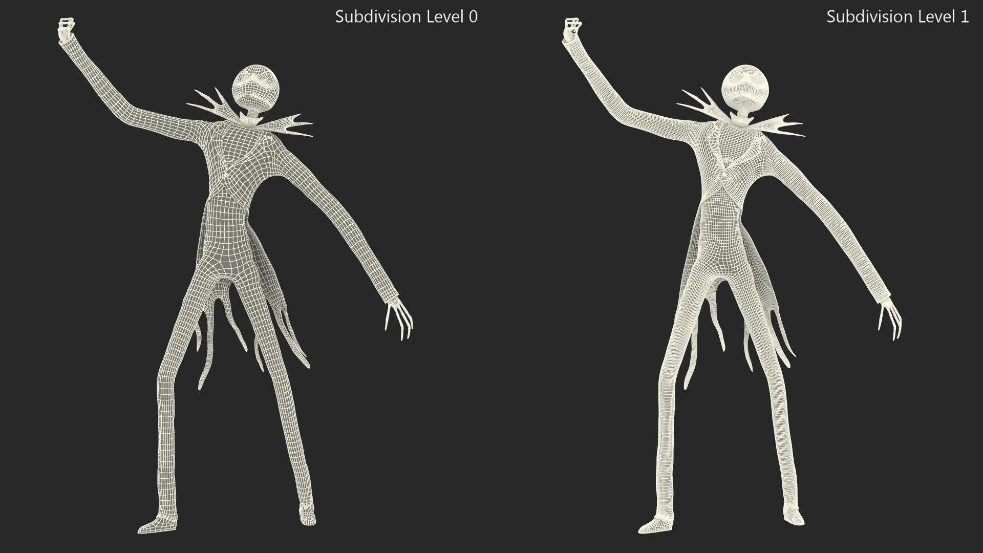 Angry Jack Skellington Character D Model Turbosquid