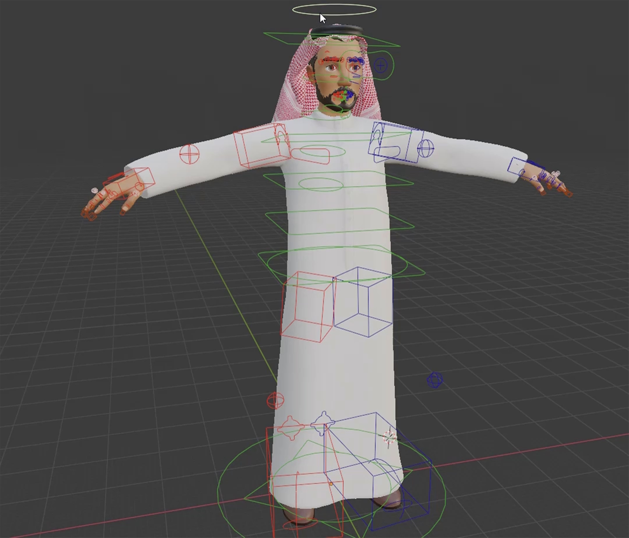 D Arabi Saudi Man Stylized Model Turbosquid