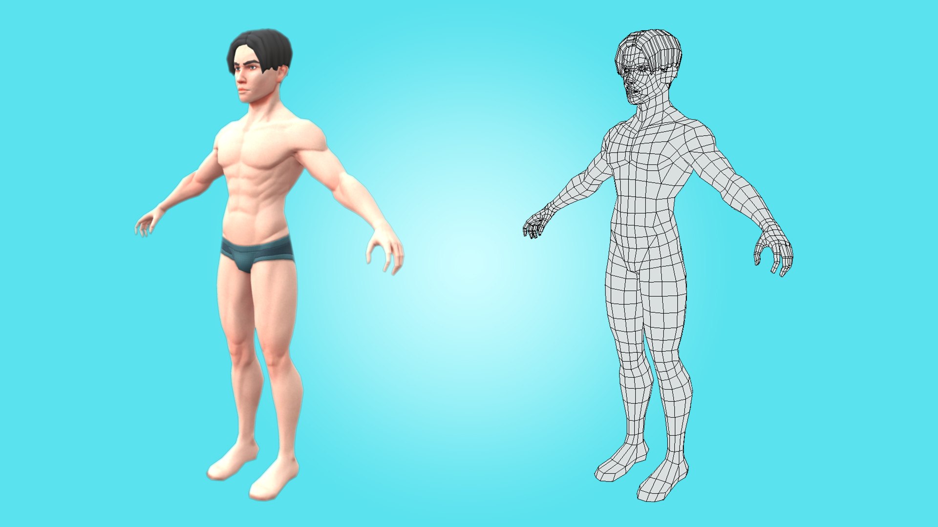 Jamal Male Base Mesh Cartoon Character D Model Turbosquid