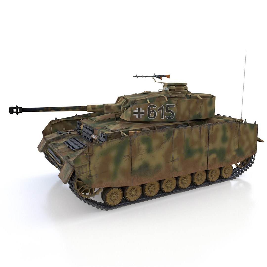 Panzer Iv Pzkpfw Model TurboSquid 1285505