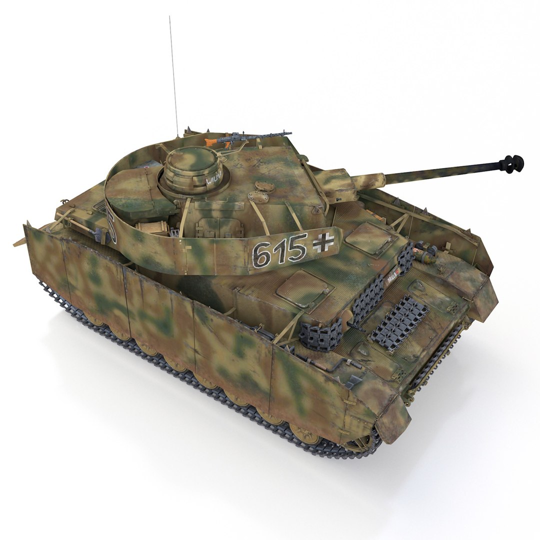 Panzer Iv Pzkpfw Model TurboSquid 1285505